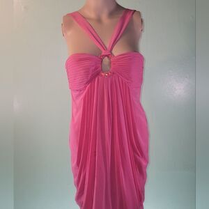 Pink BCBG evening dress
